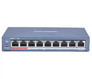 8 портовий POE комутатор Hikvision DS-3E0109P-E(C) 8xRJ45 (100M) PoE + 1x RJ45 (100M) (UG-23789)