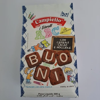 Печиво Campiello I Biscotti ABC Злакове з шоколадом 300 г (8000590143004)