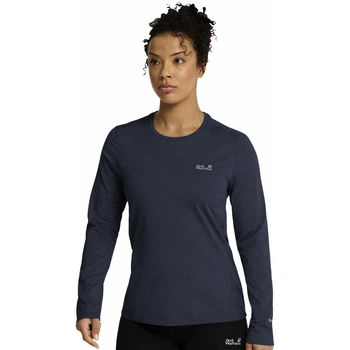 Фуфайка TRAIL LS W Jack Wolfskin A66366_C0412 42-44 Синій (4064886762458)