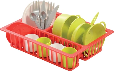 Zestaw do zabawy Ecoiffier Suszarka z naczyniami 18 szt. 606 (3280250006060)
