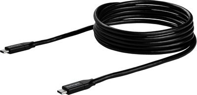 Kabel Startech USB-C - USB-C 2.0 Power Delivery 100W 2 m Black (USB2C5C2M)