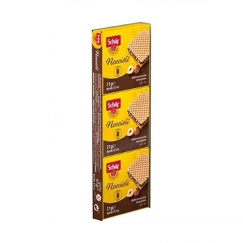 Вафлі без глютену з горіхами NOCCIOLI 3x21g