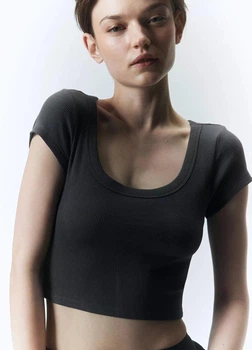 Топ H&M 061212806 XL Сірий (6666000392756)