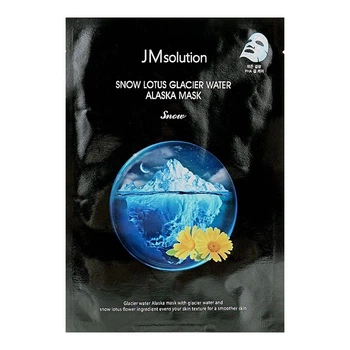 Тканевая маска с экстрактом лотоса и ледниковой водой JMSOLUTION Snow Lotus Glacier Water Alaska Mask Snow, 1 шт
