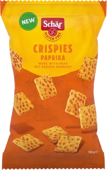 Хрустики без глютену горохові з паприкою "Crispies Paprika" 100 г