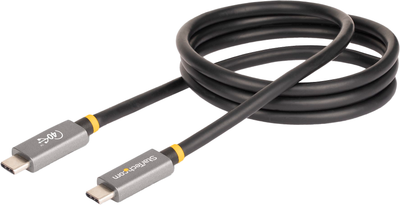 Кабель Startech USB-C - USB-C USB4 Gen 2x2 Power Delivery 100W 1 м Black (CC1M-40G-USB-CABLE)