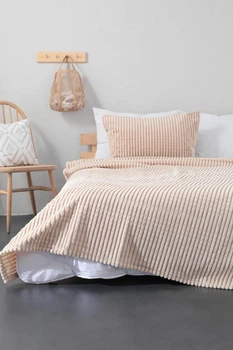 Покривало з наволочками Merinos Modern Line 150×220 см. Бежевий