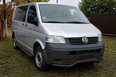 Передняя защита Волна ST007 Black (нерж.) для Volkswagen T5 Transporter 2003-2010 гг