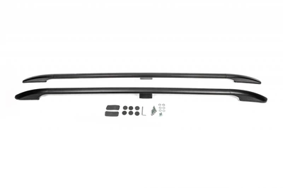 Рейлинги OmsaLine Solid (2 шт, черные) Длинная База для Fiat Doblo III 2023- гг