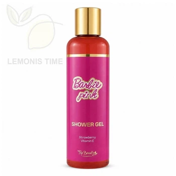 Гель для душу органічний з полуницею та вітаміном Е з шиммером Top Beauty Barbie Organic Shower Gel 200 мл