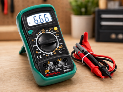 Цифровой мультиметр DT-830L 3469 с подсветкой, зеленый