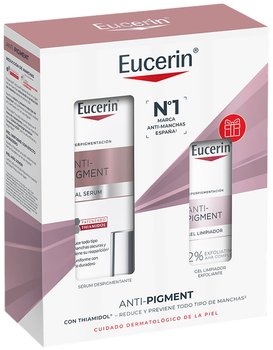 Zestaw do pielęgnacji twarzy Eucerin Anti-Pigment Serum 30 ml + Żel do mycia twarzy 20 ml (4005800401718)
