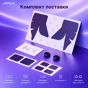 Набор наклеек-скинов JSAUX GP0003 10 в 1 для Steam Deck LCD и OLED, накладки на стики, тачпад и кнопки