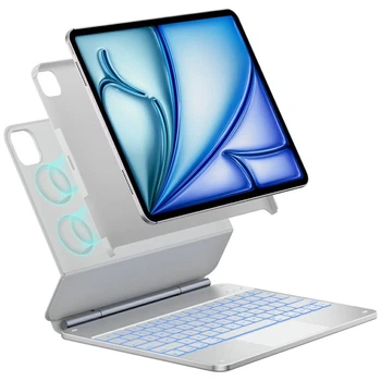 Чохол Typecase Edge Plus з клавіатурою для iPad Air 13 M2 | M3 | M4 White (KB206-129-E-WHTCBF-WHT-B-US-V5)