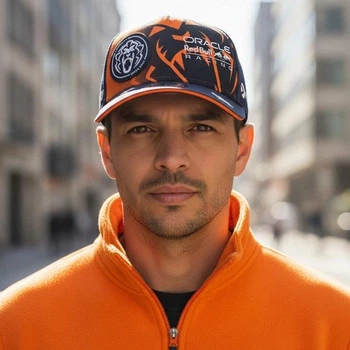 Кепка Ред Булл Red Bull Racing Oracle блайзер бейсболка Max Verstappen Orange Lion Driver Cap 24 жовтогоряча