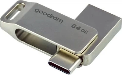 Флеш накопичувач Goodram ODA3 Type C / USB 3.2 Gen 1 64GB Silver