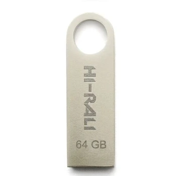 Флеш накопичувач Hi-Rali Shuttle USB 2.0 64GB Silver