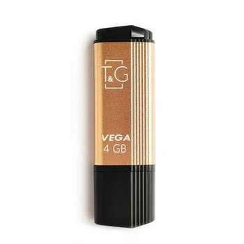 Флеш накопичувач T&G Vega TG121 USB 2.0 4GB Gold