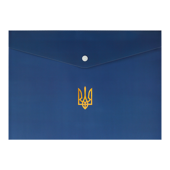 Папка на кнопці А4 BM.3970-03 UKRAINE, темно-синя (12)