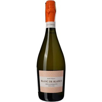 Ігристе вино Mattiola Blanc de Blancs Spumante Millesimato Extra dry 11%, 0.75 л