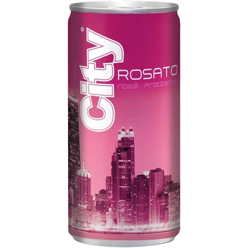 Ігристе вино Secco Rosato "City" 10%, ж/б, 0.2 л