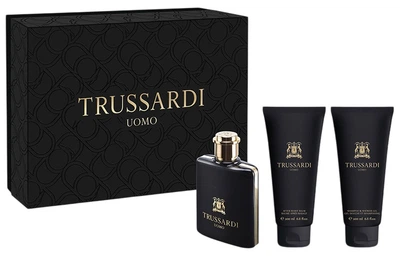 Набор для мужчин Trussardi Uomo Туалетная вода 100 мл + Гель для душа 200 мл + Лосьон для тела 200 мл (8059280003821)