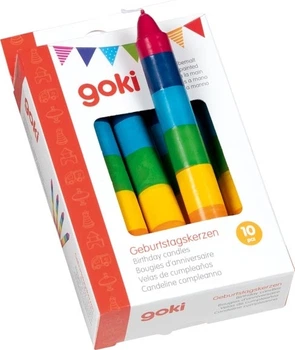 Zestaw świec Goki Kolorowe 10 szt. (4013594608602)