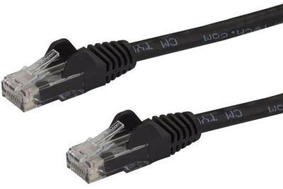 Patchcord Startech Cat 6 U/UTP (UTP) RJ-45 1 m Black (N6PATC1MBK)