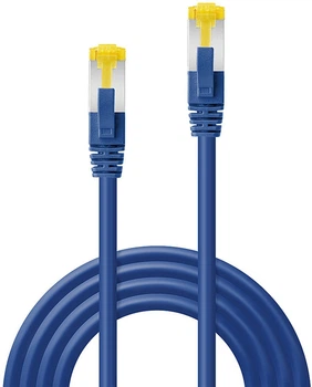 Patchcord Lindy Cat 7 S/FTP (S-STP) RJ-45 0.3 m Blue (4002888472753)