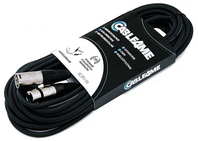 Мікрофонний кабель CABLE4ME XLR (M) XLR (F) 10 m (5907780145028)