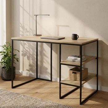 Стіл офісний/комп’ютерний у стилі Лофт каркас металевий розбірний StepLoft Comp-table-103