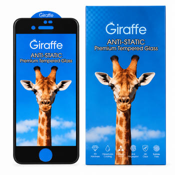 Защитное стекло Giraffe для iPhone 7 ESD Anti-Static, 9H, Full Glue, с черной рамкой