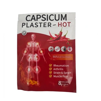Пластр зігрівальний для болю в м'язах і суглобах Capsicum Plaster 8 шт. у комплекті (52632-33811_32)