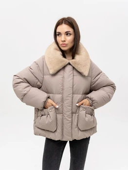 Жіноча зимова куртка MARKUSH 50 бежева (М207)