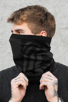 Чоловічий Зимовий Бавовняний Дихаючий Термо Баф чорний Without Scorpion Black Onesize (406421)