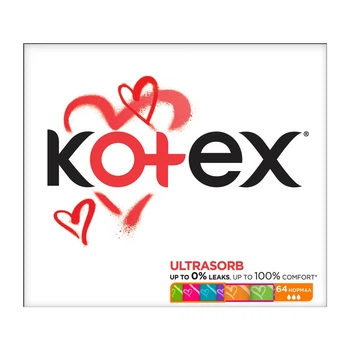 Тампони Kotex 64шт Нормал
