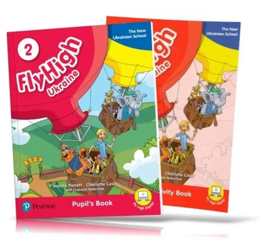 Комплект підручників Fly High Ukraine 2 книга і зошит