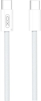 Kabel XO NB-Q260A High-fashion Type-c TO Type-c 60W 1 m braided data cable White (6920680853588)