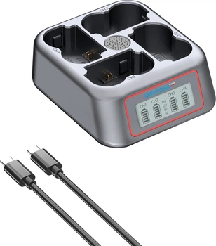 Зарядний пристрій PATONA Platinum 4-Port USB-C PD/QC для Fuji NP-W235 (45W) (4055655260923)