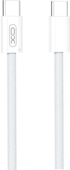 Kabel XO NB-Q260B High-fashion Type-c TO Type-c 60W 1.5 m braided data cable White (6920680853595)