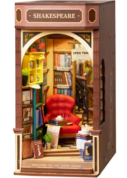 Конструктор букнук Robotime Rolife Книжный магазин TGB07 миниатюрная модель 19,8 x 11,5 x 21,8 см(PP_47425EAD0991)