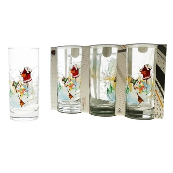 Стакан для воды Uniglass Classico Christmas Snowman Family 270 мл, 1 шт (91206/D152)