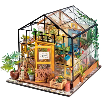 Конструктор 3D мини-дом Robotime Rolife Cathy's Flower House DG104 с LED-подсветкой(PP_C0C8C3121C93)