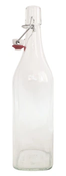Бутылка EverGlass Homemade квадратная 0.5л с бугельным замком (12001)