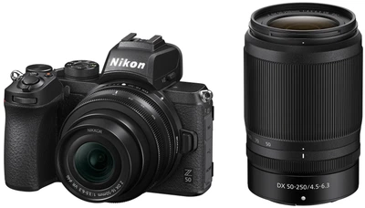 Беззеркальный фотоаппарат Nikon Z50 kit (16-50mm 50-250mm) VR (VOA050K002)