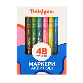 Набор акриловых маркеров на водной основе, 48 цветов (406843)