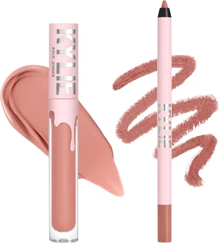 Zestaw kosmetyków do makijażu Kylie Cosmetics Matte Lip Kit Pomadka w płynie matowa Bare 3 ml + Konturówka do ust Bare 1.1 g (4064941008675)