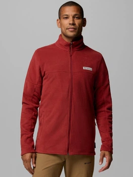 Bluza męska rozpinana streetwear polarowa Columbia Basin Trail III Full Zip 1907753632 S Czerwona (199141337578)