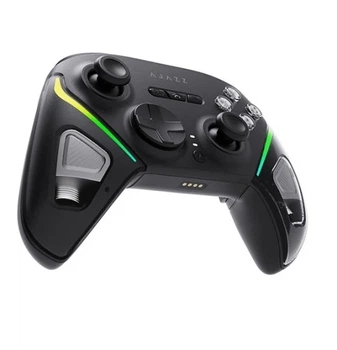 Геймпад Ajazz GP100, Black, бездротовий (Bluetooth / USB 2.4GHz / Type-C), для ПК / Switch / Android / iOS, 14 кнопок / 2 аналогові стіки / D-Pad, вібрація, RGB підсвічування, акумулятор 800 mAh (GP100-B)