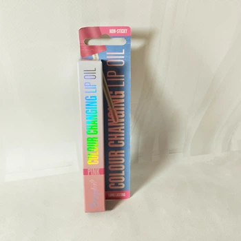 Детский блеск для губ розовый Bonjolie Colour Changing Lip Oil 3мл.